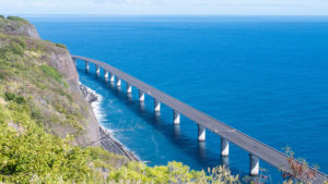 New coastal road of Reunion