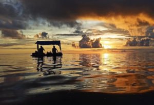 Massage sur eau a la Reunion
